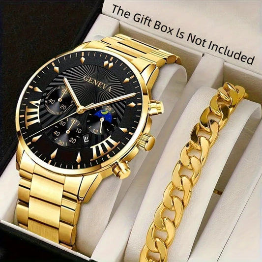 Fashion Mens Stainless Steel Watches Wristwatch